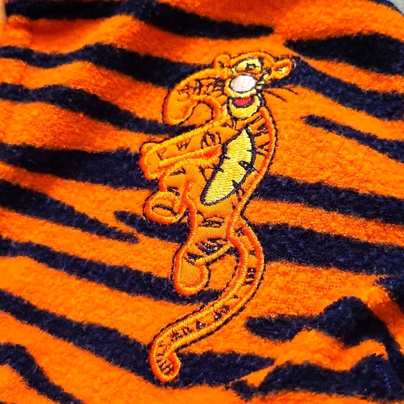 Disney orange striped Tigger embroidered terry hooded robe - Picture 4 of 7